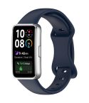 For Huawei Band 10 Butterfly Buckle Silicone Watch Band(Ink Blue)