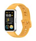 For Huawei Band 10 Nail Button Glossy Silicone Watch Band(Yellow)
