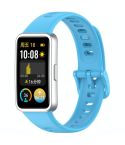 For Huawei Band 10 Nail Button Glossy Silicone Watch Band(Sky Blue)