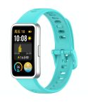 For Huawei Band 10 Nail Button Glossy Silicone Watch Band(Teal)