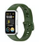 For Huawei Band 10 Nail Button Glossy Silicone Watch Band(Green)