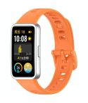 For Huawei Band 10 Nail Button Glossy Silicone Watch Band(Orange)