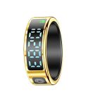 SR08 SIZE 8 Smart Ring, Support Hand Gestures Control / Health Monitoring / Multiple Sports Modes(Gold)