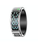 SR08 SIZE 9 Smart Ring, Support Hand Gestures Control / Health Monitoring / Multiple Sports Modes(Silver)