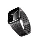 For Apple Watch 46mm / 49mm / 45mm / 44mm One Bead Magnetic Milan Stainless Steel Watch Band(Titanium Gray)