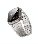 For Apple Watch 46mm / 49mm / 45mm / 44mm One Bead Magnetic Milan Stainless Steel Watch Band(Titanium Gold)