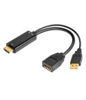 HD1 HDMI 2.0b Male to DP 1.4 Female Converter 4K 60Hz HDMI to DisplayPort Adapter Cable