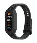For Xiaomi Smart Band 9 / 8 / 7 / 6 / 5 Twill Integrated TPU Watch Band(Black)