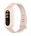 For Xiaomi Smart Band 9 / 8 / 7 / 6 / 5 Twill Integrated TPU Watch Band(Pink)
