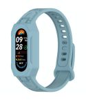 For Xiaomi Smart Band 9 / 8 / 7 / 6 / 5 Twill Integrated TPU Watch Band(Blue)
