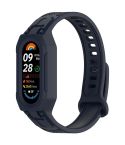 For Xiaomi Smart Band 9 / 8 / 7 / 6 / 5 Twill Integrated TPU Watch Band(Dark Blue)