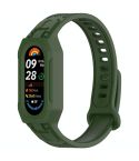 For Xiaomi Smart Band 9 / 8 / 7 / 6 / 5 Twill Integrated TPU Watch Band(Green)