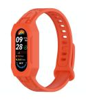 For Xiaomi Smart Band 9 / 8 / 7 / 6 / 5 Twill Integrated TPU Watch Band(Orange)