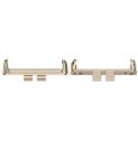 For Honor ROSSINI 2i 1 Pair Metal Head Watch Band Connector(Starlight)