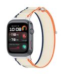 For Huawei Watch D2 Nylon Loop Hook and Loop Fastener Watch Band(Orange Beige)