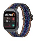 For Huawei Watch D2 Nylon Elastic Braided Watch Band(Blue Purple)