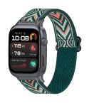 For Huawei Watch D2 Nylon Elastic Braided Watch Band(Green Arrow)