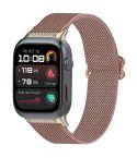 For Huawei Watch D2 Nylon Elastic Braided Watch Band(Rose Pink)