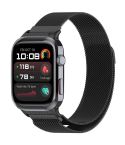 For Huawei Watch D2 Vertical Metal Connector Milanese Magnetic Loop Watch Band(Black)