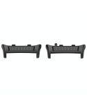 For Huawei Watch D2 1 Pair Metal Head Watch Band Connector(Black)