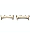 For Huawei Watch D2 1 Pair Metal Head Watch Band Connector(Starlight)
