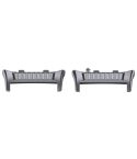 For Huawei Watch D2 1 Pair Metal Head Watch Band Connector(Gray)