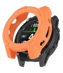 For Garmin Descent G2 Hollow Armor TPU Half Coverage Protective Watch Case(Orange)
