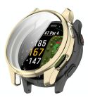 For Garmin Approach S50 Electroplated TPU Full Coverage Watch Protective Case(Light Gold)