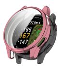 For Garmin Approach S50 Electroplated TPU Full Coverage Watch Protective Case(Pink)