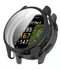 For Garmin Approach S50 Electroplated TPU Full Coverage Watch Protective Case(Black)