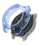 For Garmin Descent G2 TPU Half Coverage Translucent Watch Protective Case(Transparent Blue)