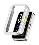 For Huawei Band 10 / 10 NFC / 9 / 9 NFC Half Coverage Hollow PC Watch Protective Case(Silver Green)