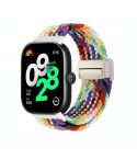 For Redmi Watch 5 / Xiaomi Smart Band 9 Pro Magnetic Buckle Loop Braided Watch Band(Rainbow)