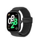 For Redmi Watch 5 / Xiaomi Smart Band 9 Pro Magnetic Buckle Loop Braided Watch Band(Black)