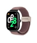 For Redmi Watch 5 / Xiaomi Smart Band 9 Pro Magnetic Buckle Loop Braided Watch Band(Smoke Purple)