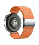 18mm Magnetic Buckle Reflective Nylon Watch Band(Reflective Orange)