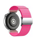 18mm Magnetic Buckle Reflective Nylon Watch Band(Reflective Pink)