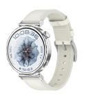 18mm Press Button Leather Watch Band(White)