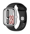 For Redmi Watch 5 / Xiaomi Smart Band 9 Pro Reverse Buckle Solid Color Silicone Watch Band(Black)