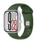 For Redmi Watch 5 / Xiaomi Smart Band 9 Pro Reverse Buckle Solid Color Silicone Watch Band(Army Green)