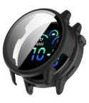 For Garmin Vivoactive 6 Tempered Film Integrated PC Watch Protective Case(Matt Black)