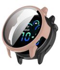 For Garmin Vivoactive 6 Tempered Film Integrated PC Watch Protective Case(Pink)
