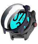 For Ticwatch Pro 5 Enduro Tempered Film Integrated PC Watch Protective Case(Ink Blue)