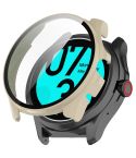 For Ticwatch Pro 5 Enduro Tempered Film Integrated PC Watch Protective Case(Ivory White)