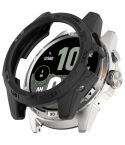For Ticwatch Atlas Armored TPU Half Coverage Hollow Watch Protective Case(Black)