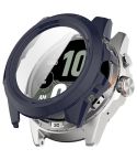 For Ticwatch Atlas Tempered Film Integrated PC Watch Protective Case(Ink Blue)
