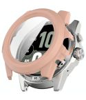 For Ticwatch Atlas Tempered Film Integrated PC Watch Protective Case(Cherry Pink)