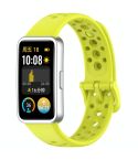 For Huawei Band 10 / 9 / 8 Metal Head Round Hole Nail Button Silicone Watch Band(Green)
