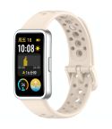 For Huawei Band 10 / 9 / 8 Metal Head Round Hole Nail Button Silicone Watch Band(Starlight)
