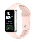 For Huewei Band 10 / 9 / 8 Reverse Buckle Glossy Silicone Watch Band(Pink)